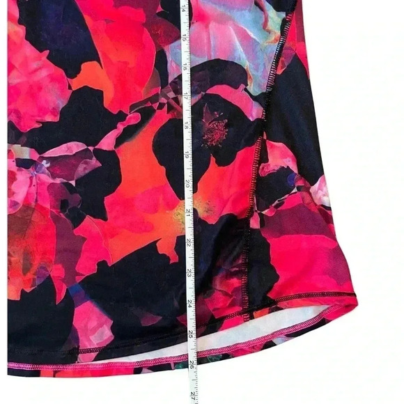 Athleta Multicolor Print Mesh Racerback Tank Size Small - Picture 2 of 7